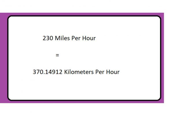 230 Mph To Kmh