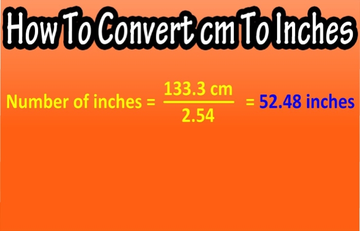 How to Convert cm to inches