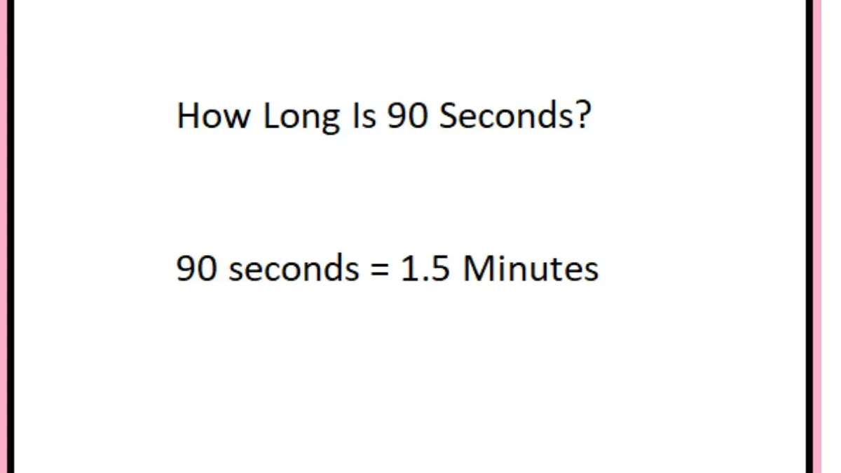How Long is 90 Seconds?