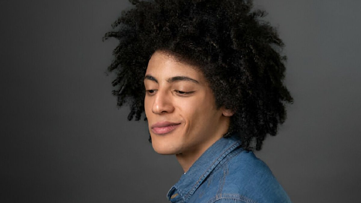 18-Year-Old Boy with Black Hair