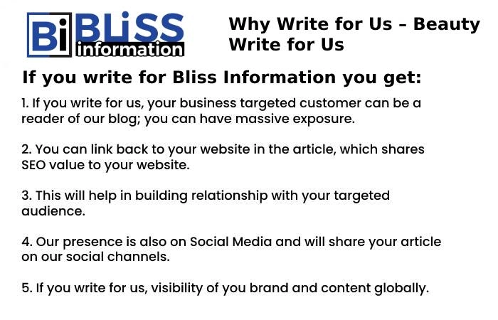 Why Write for Us – Beauty Write for Us