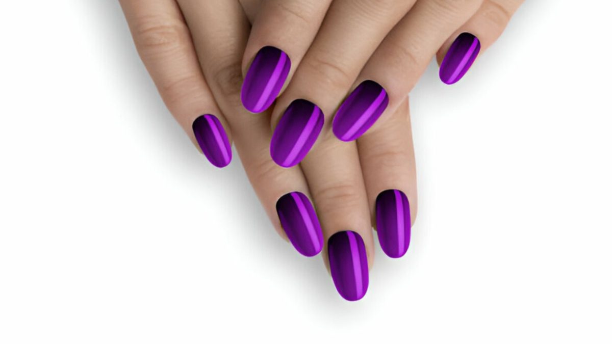Matte Purple Nails And Purple Nail Polish Colors, Names, uses