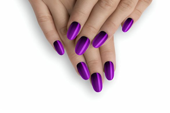 Matte Purple Nails