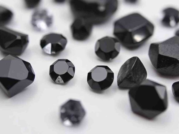 black gemstones
