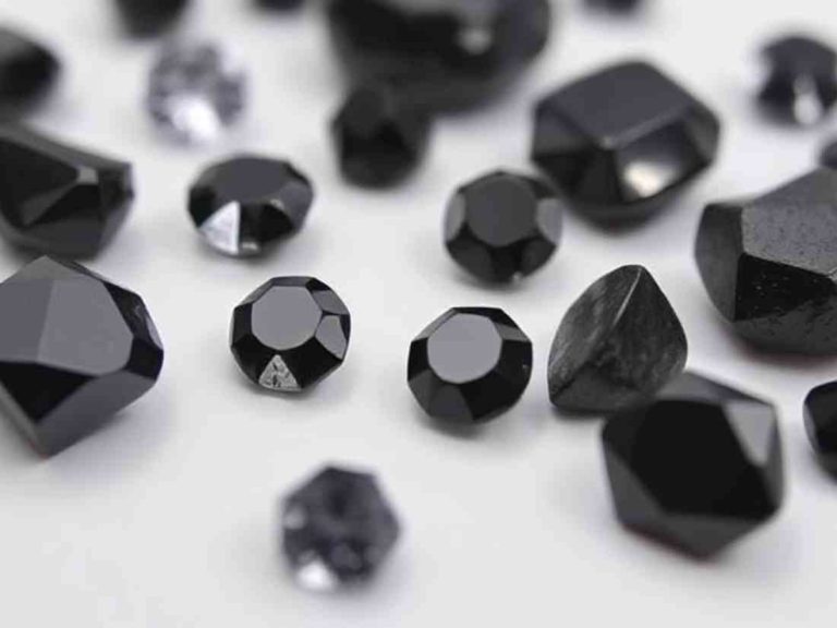 black gemstones